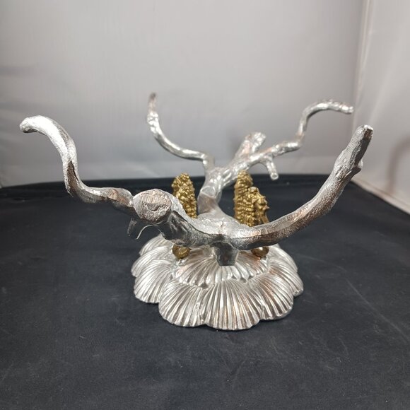 Vtg 1993 Arthur Court Aluminum Brass Seahorse Stand/Bowl Holder Signed - Picture 15 of 15